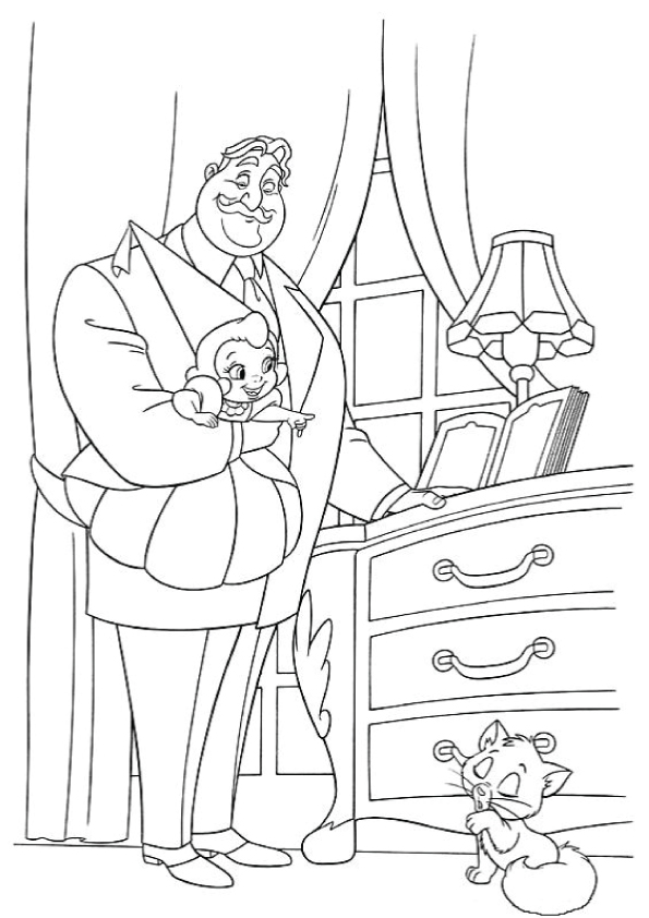 Plansa de colorat cu Printese 13 35